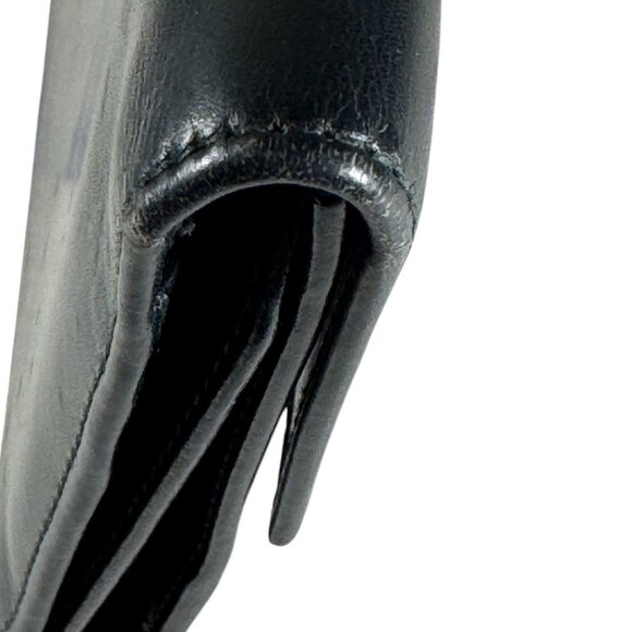 GUCCI IN BLACK LEATHER CONTINENTAL LONG WALLER IN MINT CONDITION - Picture 12 of 15